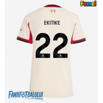 Liverpool Hugo Ekitike #22 Tricou Fotbal Replică 2025-26 Femei Deplasare